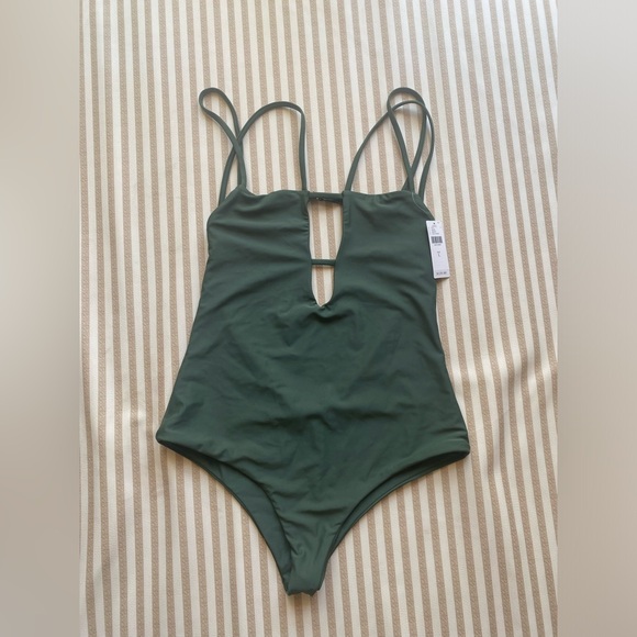 Anthropologie Other - NWT ANTHRO one piece olive green swimsuit
